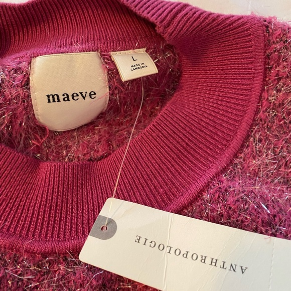 Maeve By Anthropologie Elegant Mauve Knit Sweater - Picture 4 of 11